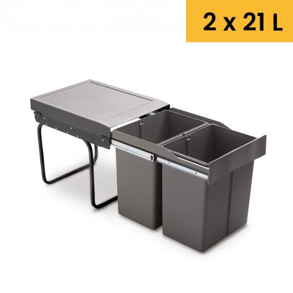 Siegwerk Einbaumülleimer DuoSort 442, 2-fach