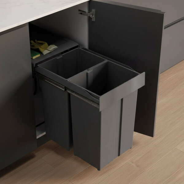 Siegwerk Einbaumülleimer DuoSort 458, 2-fach