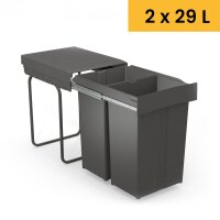 Siegwerk Einbaumülleimer DuoSort 458, 2-fach