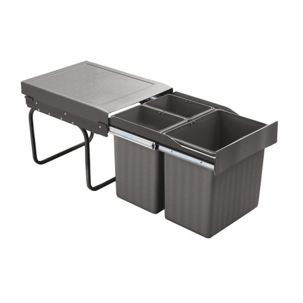 Siegwerk Einbaumülleimer TrioSort 431, 3-fach