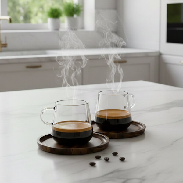 Siegwerk Espressotassen Walnuss 2er Set