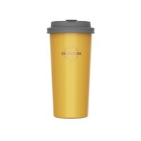 Siegwerk To-Go-Becher aus Edelstahl innen emailliert Indian Yellow