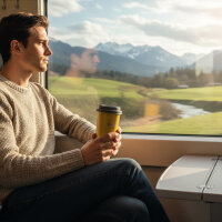 Siegwerk To-Go-Becher aus Edelstahl innen emailliert Indian Yellow