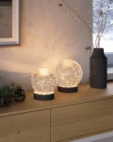 Sompex Dekoleuchte Glamor Bauble 18cm schwarz