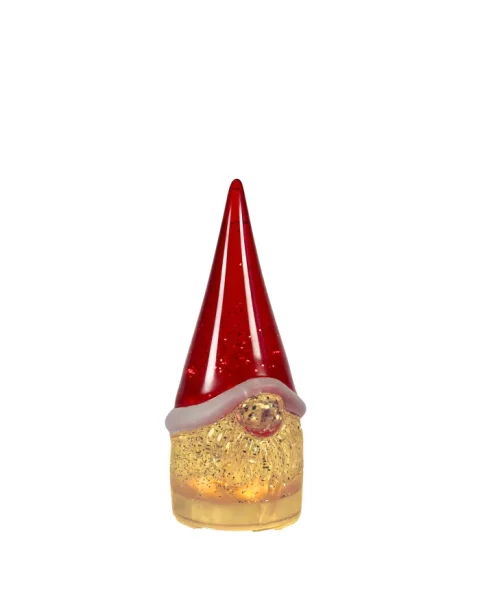 Sompex Dekoleuchte Glamor Gnome 22cm rot