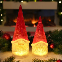 Sompex Dekoleuchte Glamor Gnome 22cm rot