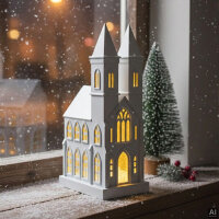 Sompex Dekoleuchte Glamor Church weiß