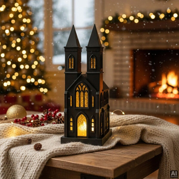 Sompex Dekoleuchte Glamor Church schwarz
