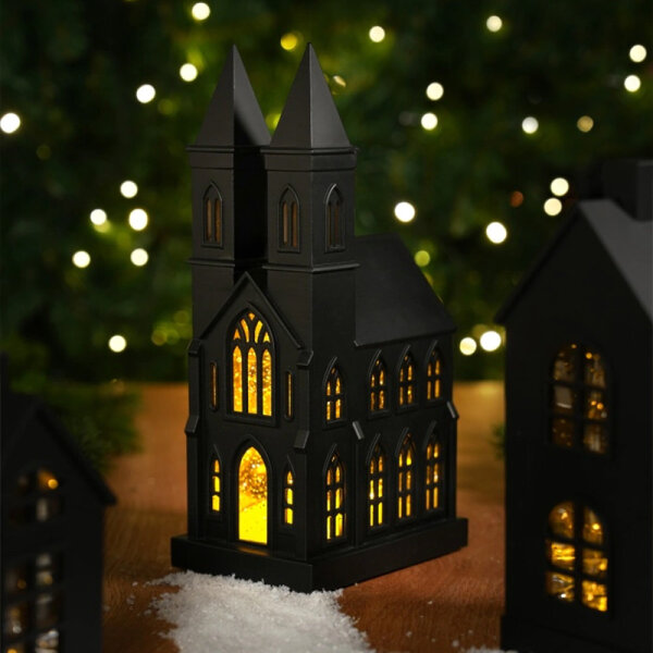 Sompex Dekoleuchte Glamor Church schwarz