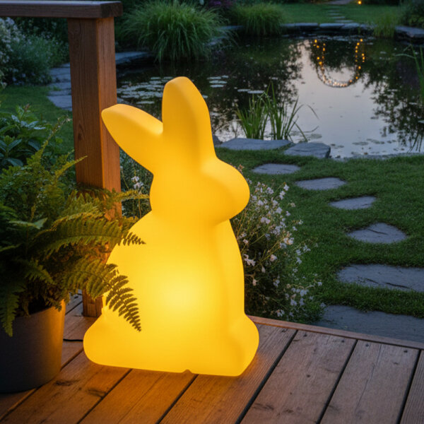8 Seasons Design Shining Rabbit 70 cm gelb