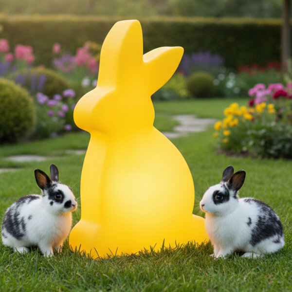 8 Seasons Design Shining Rabbit 50 cm gelb