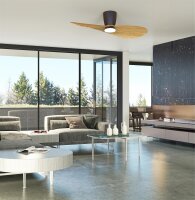 Mantra Surfer Deckenventilator LED schwarz-holz