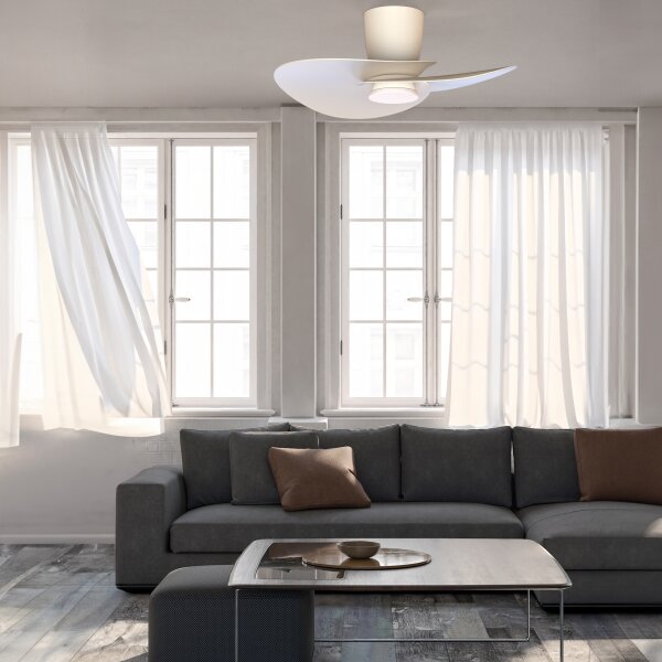 Mantra Nenufar Deckenventilator LED weiß