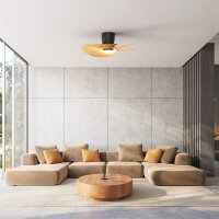 Mantra Nenufar Deckenventilator LED schwarz-holz