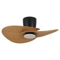 Mantra Nenufar Deckenventilator LED schwarz-holz