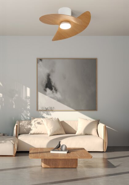 Mantra Ona Deckenventilator LED weiß-holz