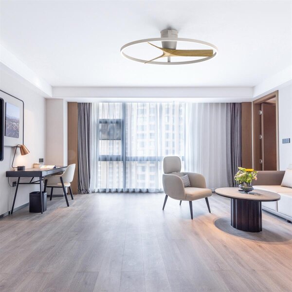 Mantra Nepal II 100 Deckenventilator LED weiß-holz