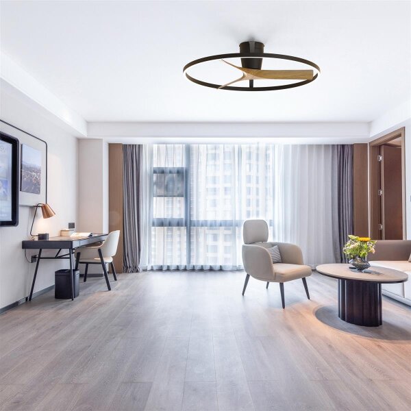 Mantra Nepal II 100 Deckenventilator LED schwarz-holz