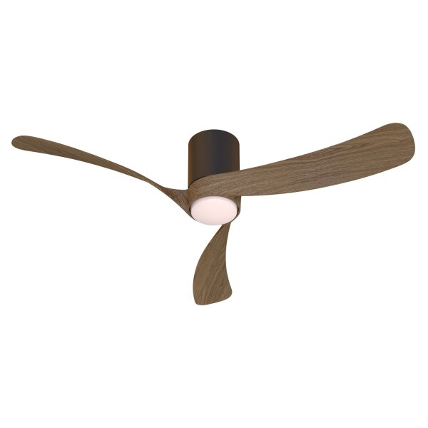 Mantra Nemo II M Deckenventilator LED schwarz-walnuss