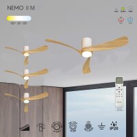 Mantra Nemo II M Deckenventilator LED ceramic-holz