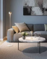 Leonardo Monza Akku LED Stehleuchte sand