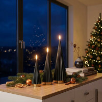 Boreal LED Kerze schwarz