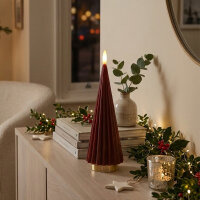 Boreal LED Kerze bordeaux