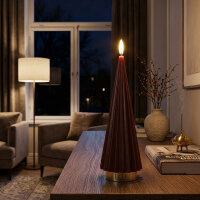 Boreal LED Kerze bordeaux