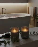 Belleville LED Kerze 1-flammig taupe