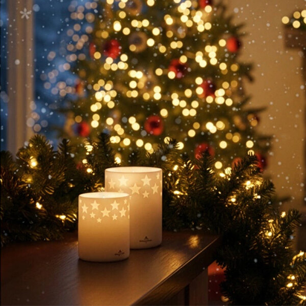 Villeroy & Boch Salzburg LED Porzellankerze Ø 9,5 cm