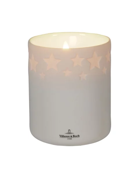 Villeroy & Boch Salzburg LED Porzellankerze Ø 9,5 cm