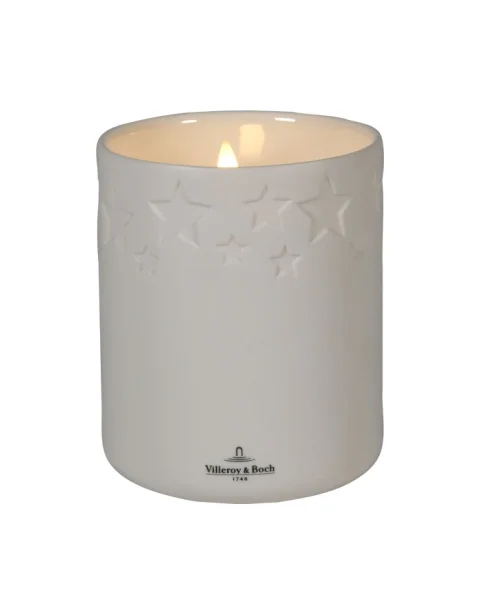 Villeroy & Boch Salzburg LED Porzellankerze Ø 9,5 cm