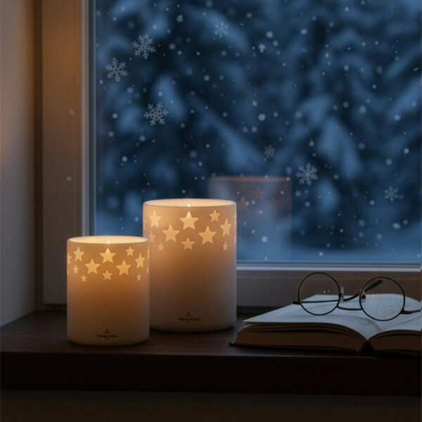 Villeroy & Boch Salzburg LED Porzellankerze Ø 8,5 cm