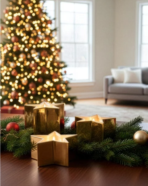 Villeroy & Boch Luzern LED Porzellankerze gold