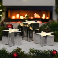 Villeroy & Boch Luzern LED Porzellankerze silber