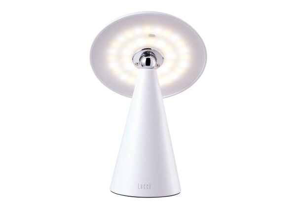 Kinoko XS Akku LED Tisch- und Wandleuchte matt weiß