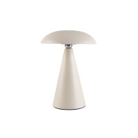 Kinoko XS Akku LED Tisch- und Wandleuchte matt creme