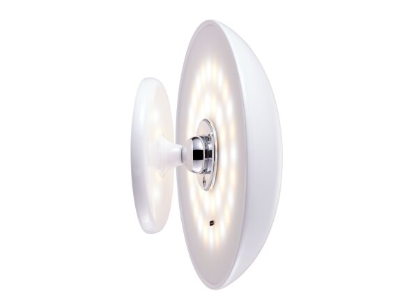 Kinoko XS Akku LED Tisch- und Wandleuchte hochglanz weiß