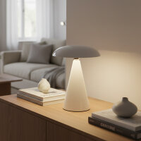 Kinoko XS Akku LED Tisch- und Wandleuchte hochglanz...