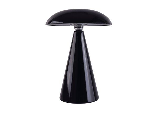 Kinoko XS Akku LED Tisch- und Wandeuchte hochglanz schwarz