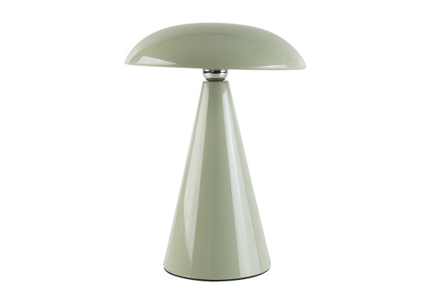 Kinoko XS Akku LED Tisch- und Wandleuchte hochglanz jadegrün