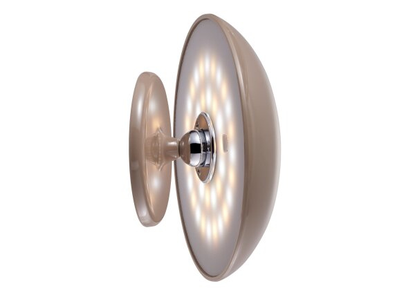 Kinoko XS Akku LED Tisch- und Wandleuchte hochglanz hellbraun