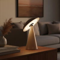 Kinoko XS Akku LED Tisch- und Wandleuchte hochglanz...