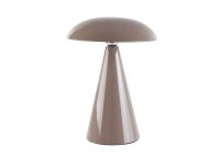 Kinoko XS Akku LED Tisch- und Wandleuchte hochglanz hellbraun