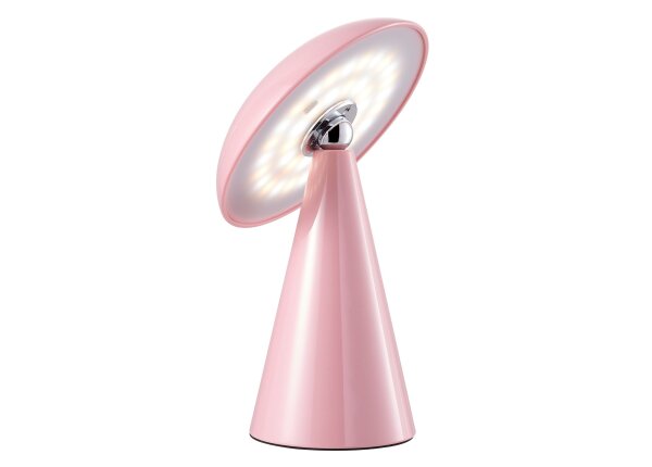 Kinoko XS Akku LED Tisch- und Wandeuchte hochglanz pink