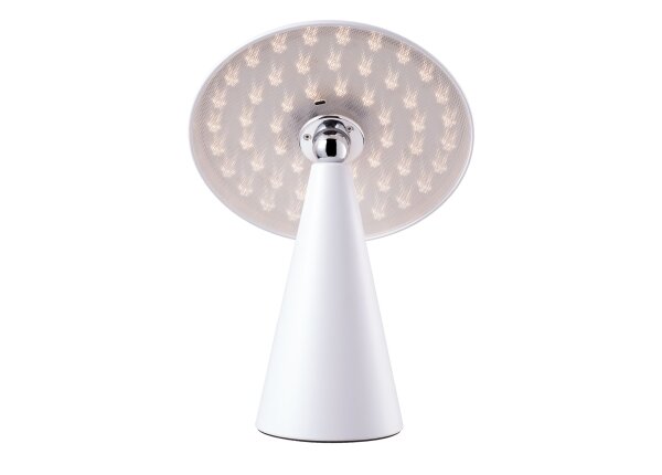 Kinoko II Akku LED Tisch- und Wandeuchte matt weiß