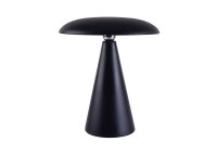 Kinoko II Akku LED Tisch- und Wandeuchte matt schwarz