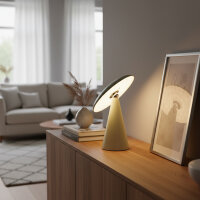 Kinoko II Akku LED Tisch- und Wandeuchte matt jadegrün