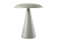 Kinoko II Akku LED Tisch- und Wandeuchte matt jadegrün