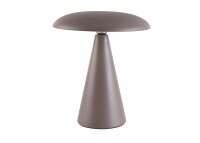 Kinoko II Akku LED Tisch- und Wandeuchte matt hellbraun